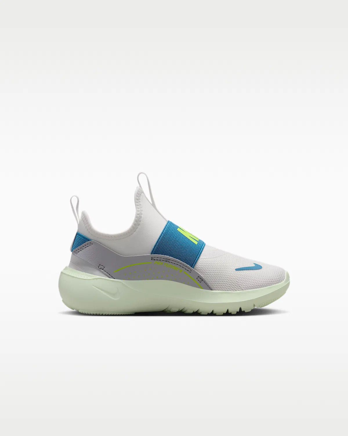 Кроссовки Nike Flex Runner 4 для малышей, Summit White/Wolf Grey/Volt Tint/Dutch Blue — фото 3