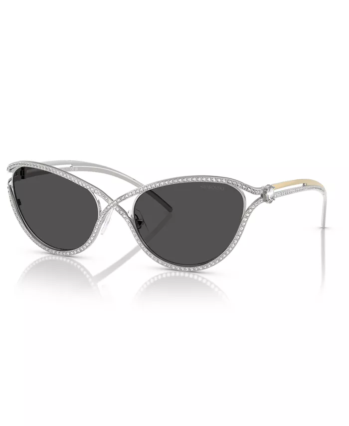 

Женские солнцезащитные очки SK7025 Swarovski, серебряный
