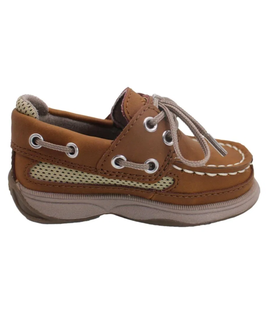 Детские мокасины с ремешком и стелькой из пеноматериала с эффектом памяти Sperry, каштановый — фото 2