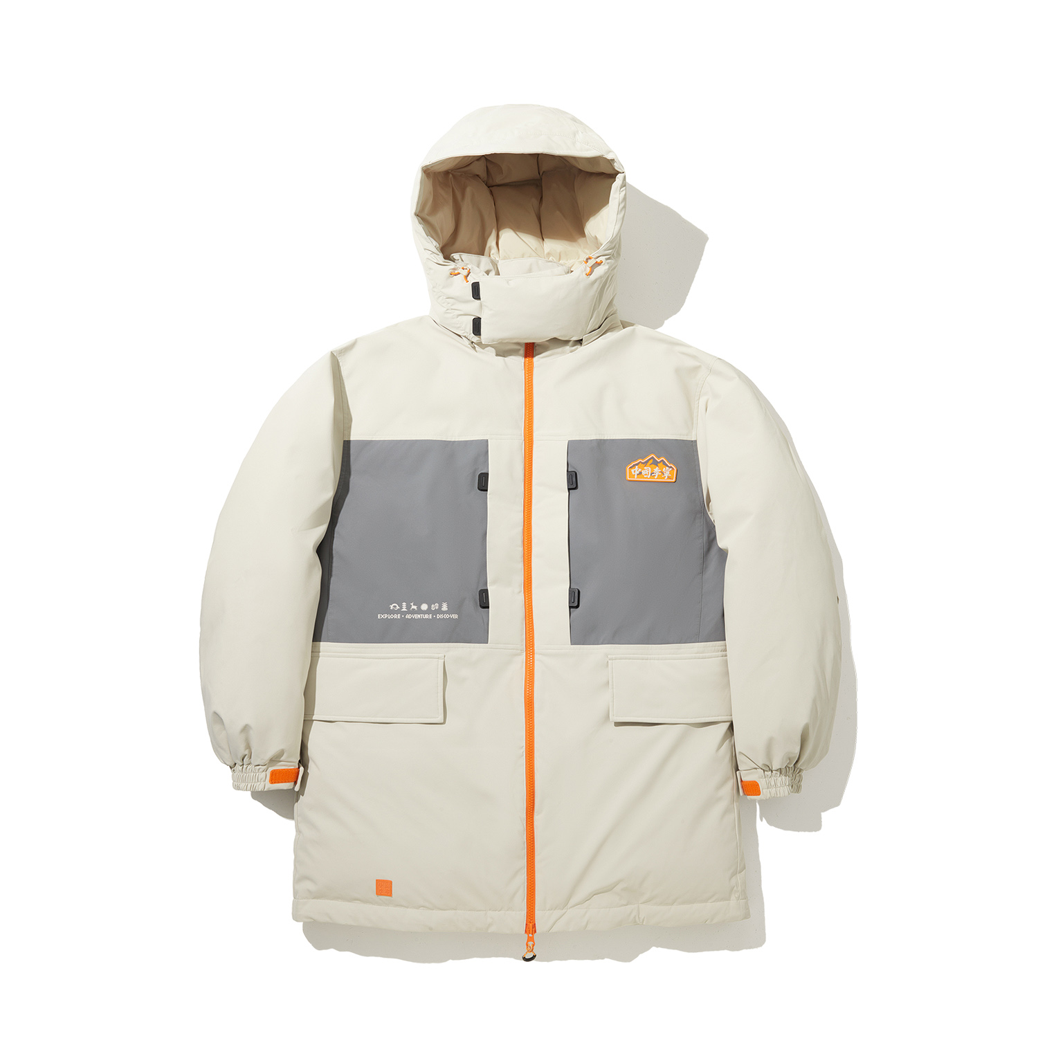 

LINING Пуховик мужской хаки, Khaki