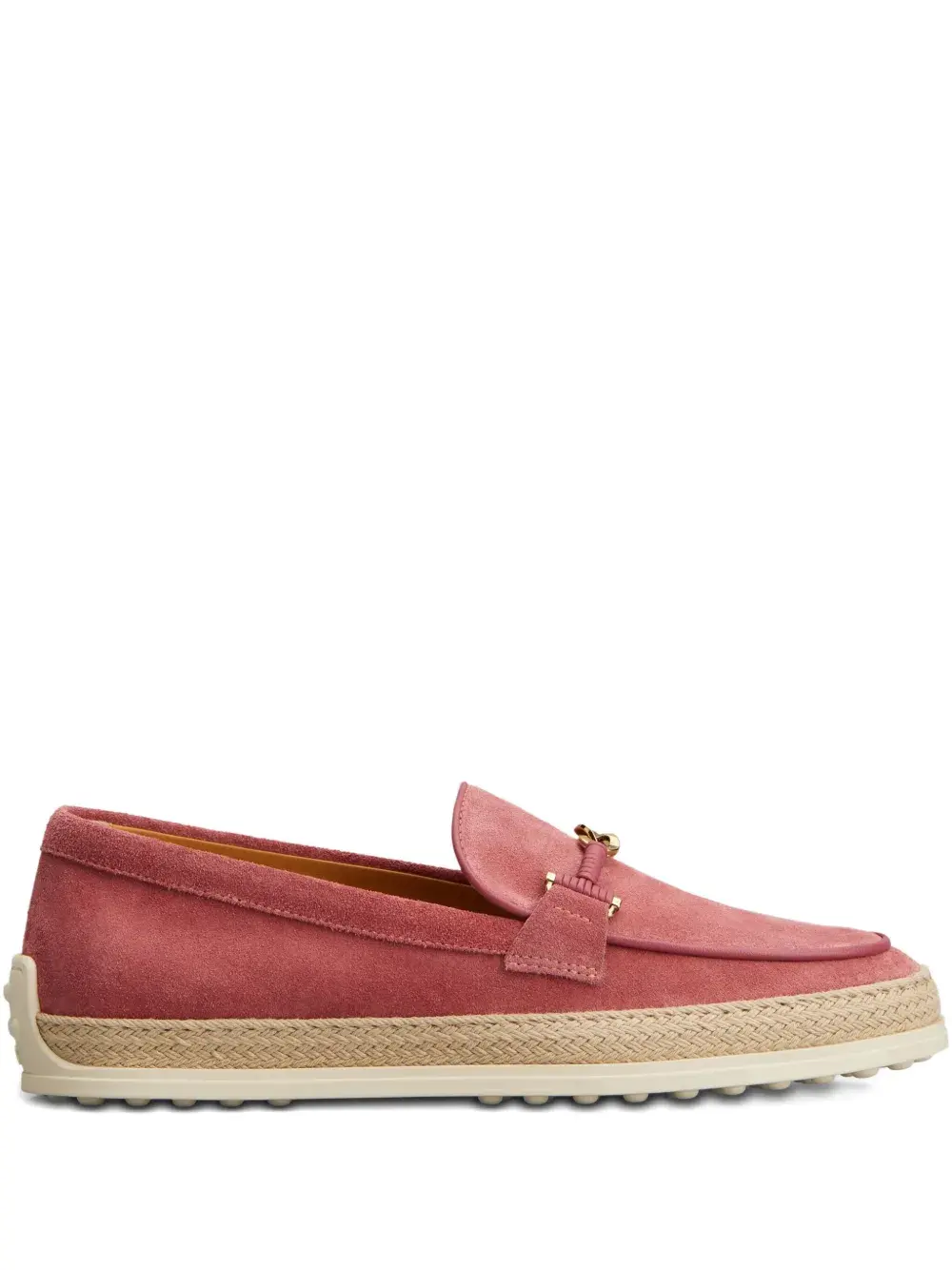 Замшевые лоферы TOD'S, розовый