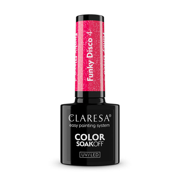 

Гибридный лак для ногтей 4,5 г Claresa Nails Funky disco, цвет 4