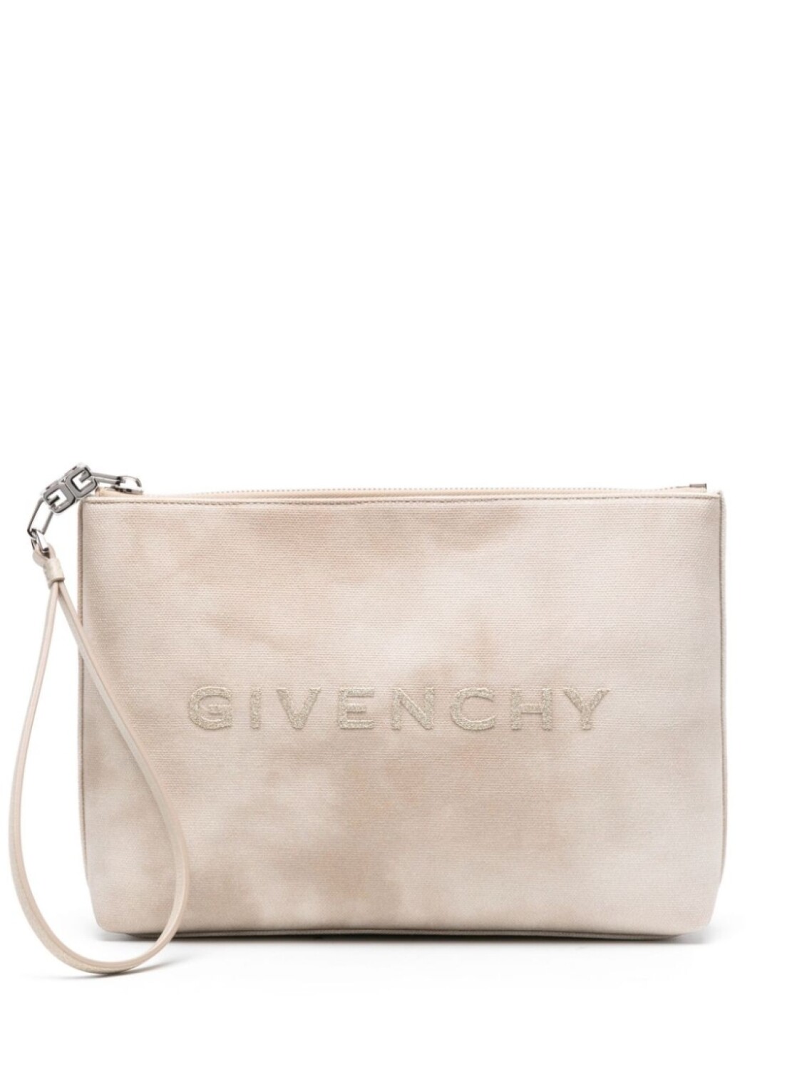 

Клатч Givenchy из канваса с логотипом, нейтральный цвет