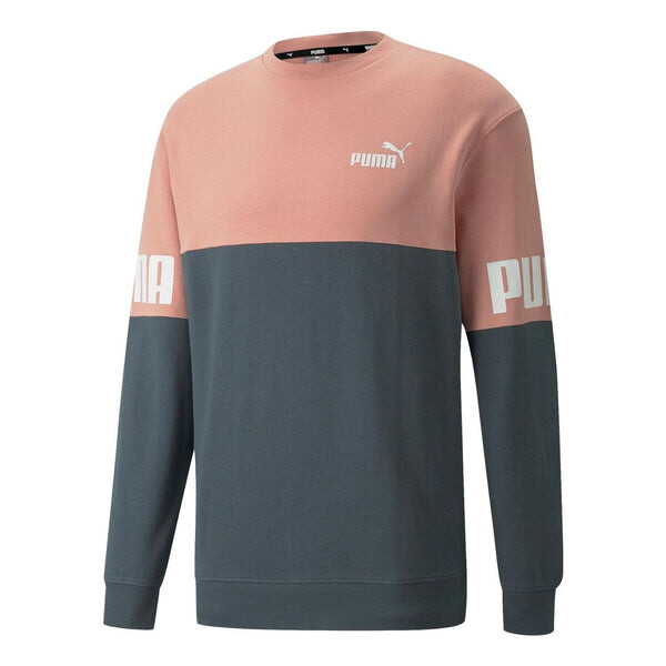 

Свитер power colorblock crew sweatshirt 'pink' Puma, розовый