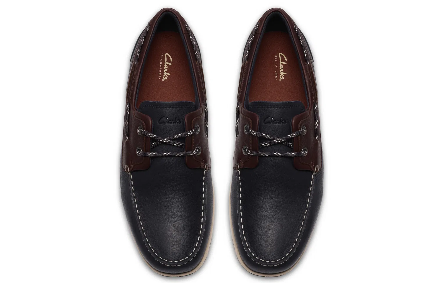 Лоферы из коровьей кожи Orson Sail Clarks темно-синие — фото 3