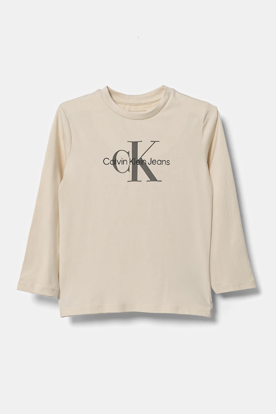 

Детская водолазка Calvin Klein Jeans, бежевый