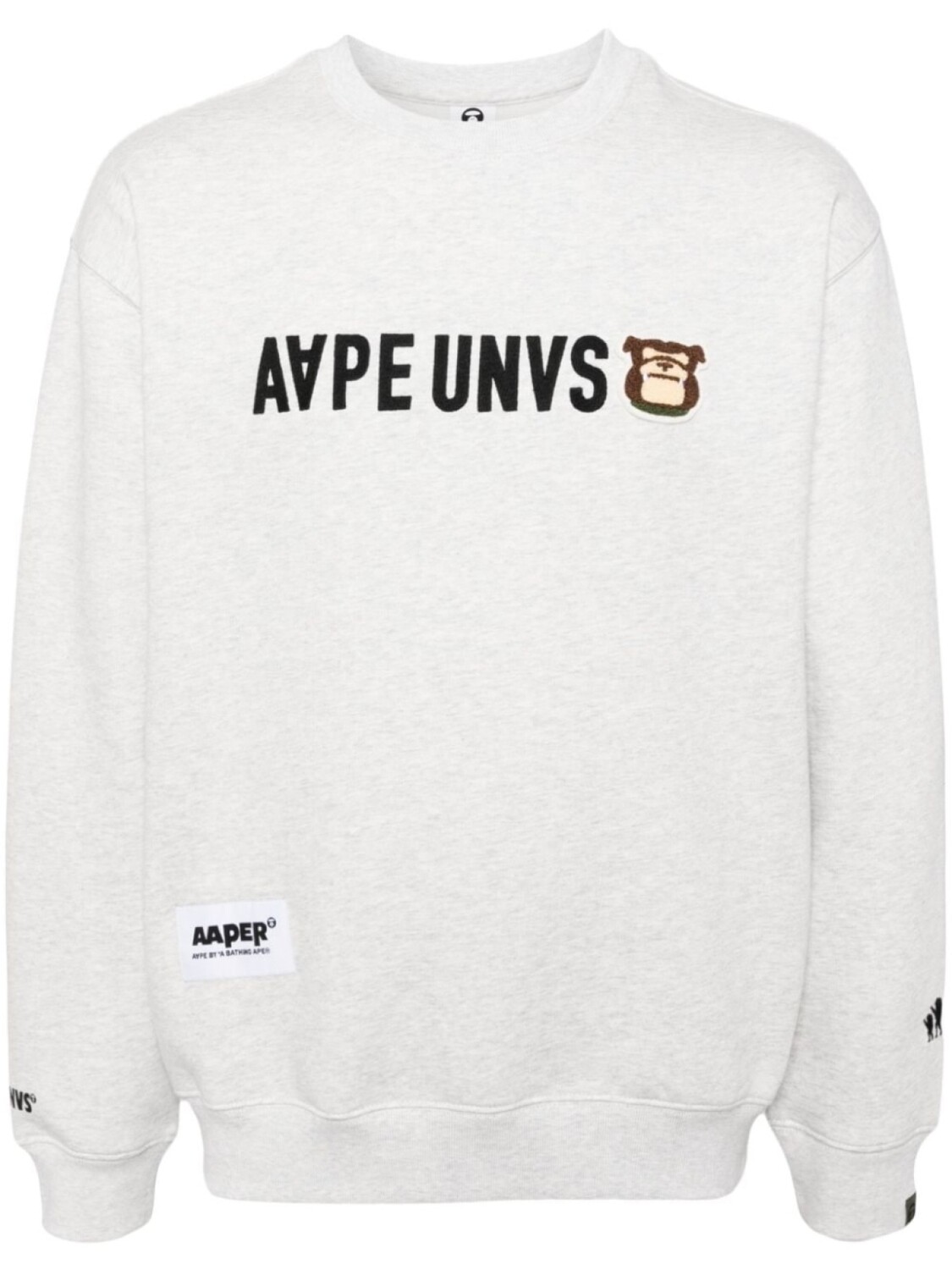 

AAPE BY *A BATHING APE толстовка с логотипом, серый