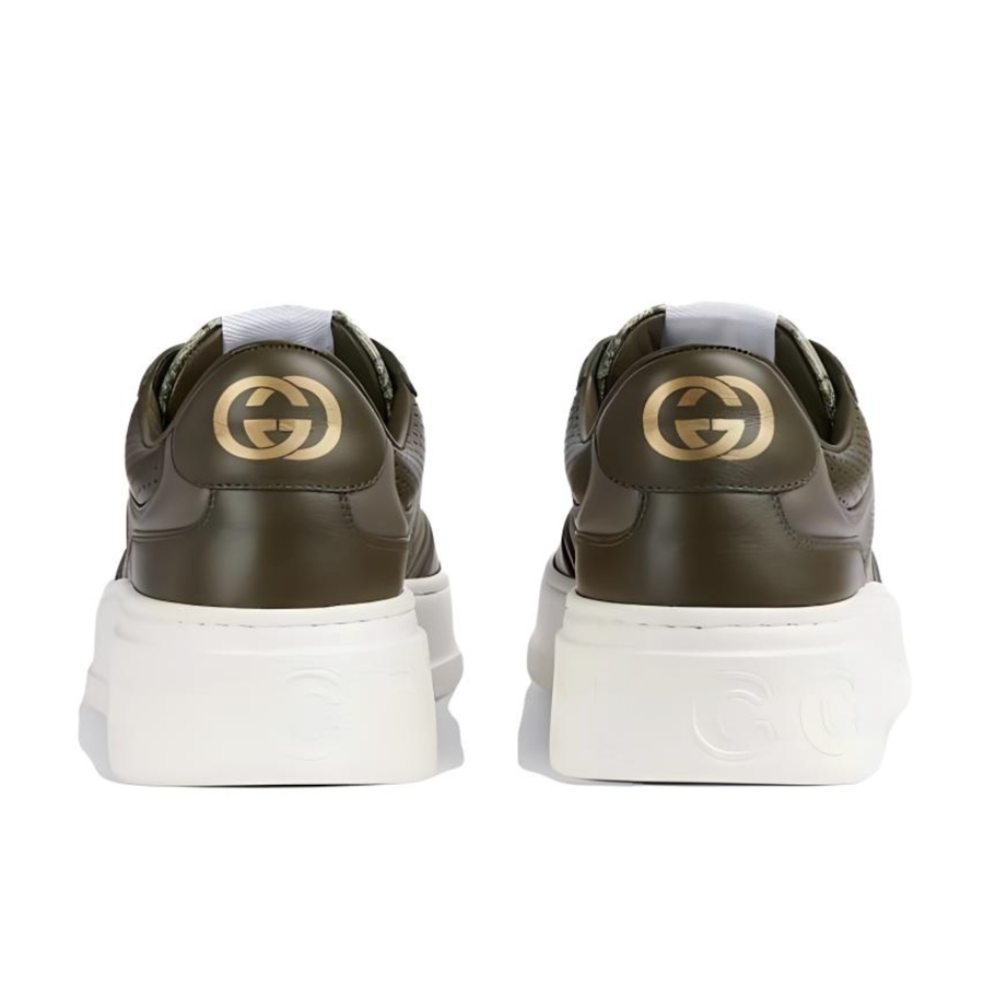 Кроссовки Gucci GG Supreme Sneaker 'Beige Green', зеленый — фото 4