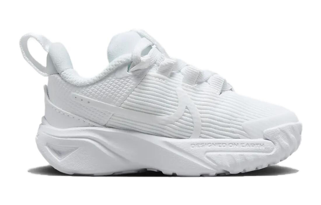 Звездный Кроссовки 4 TD «Тройной белый» Nike, белый — фото 2