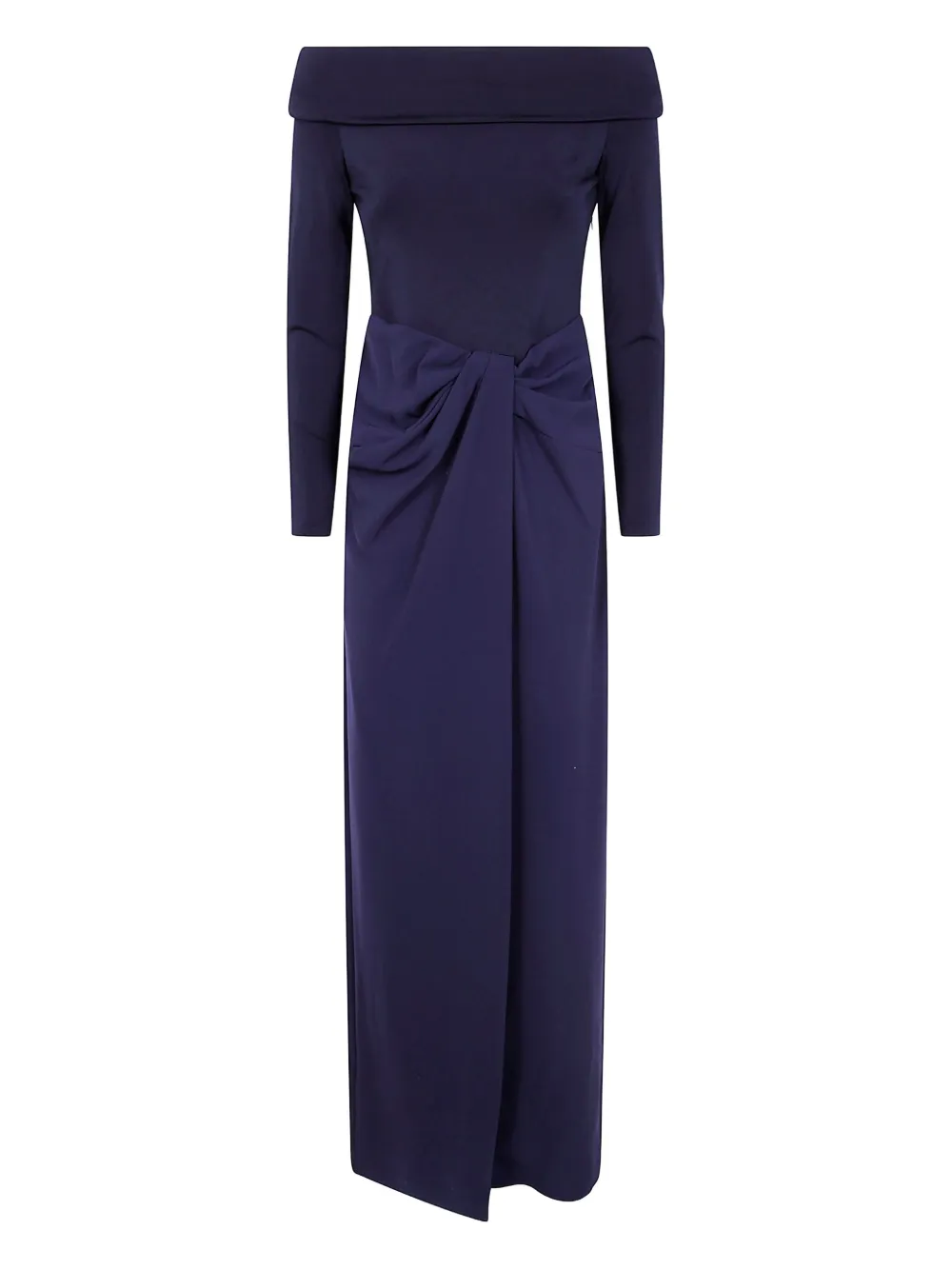 

Платье с открытыми плечами и узлом Lauren Ralph Lauren, синий