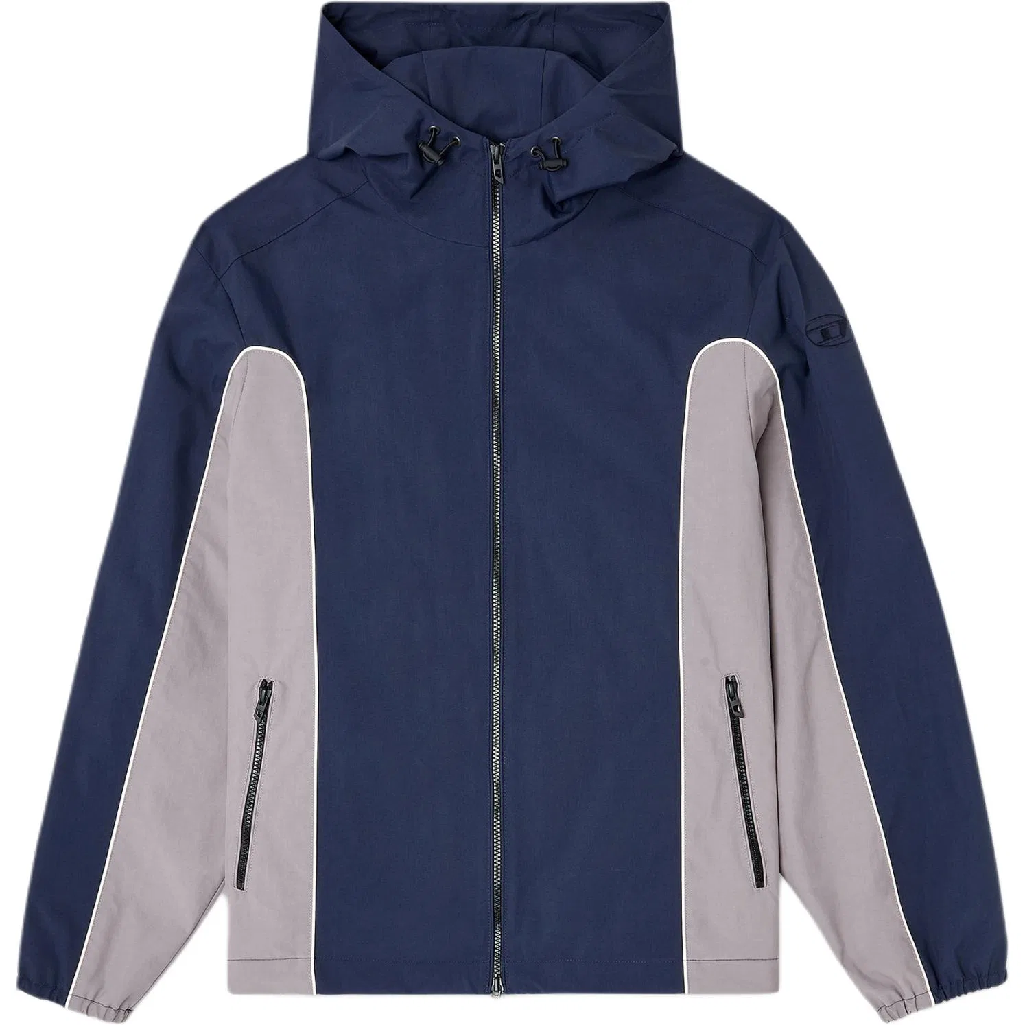 Куртка мужская Blue Gray на молнии с капюшоном, Regular DIESEL