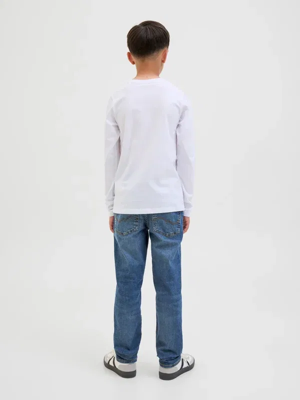 Джинсы slim fit Jack & Jones Junior, JJIGLENN JJORIGINAL SQ 902 NOOS JNR, синий деним — фото 3