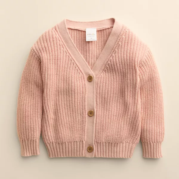 

Свободный кардиган для малышей и малышей Little Co. By Lauren Conrad, цвет peach layer