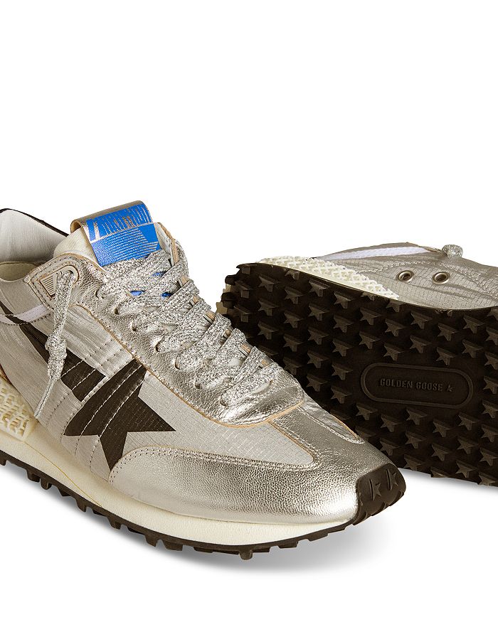 Кроссовки для марафона для бега, мужские Golden Goose, серебряный — фото 4