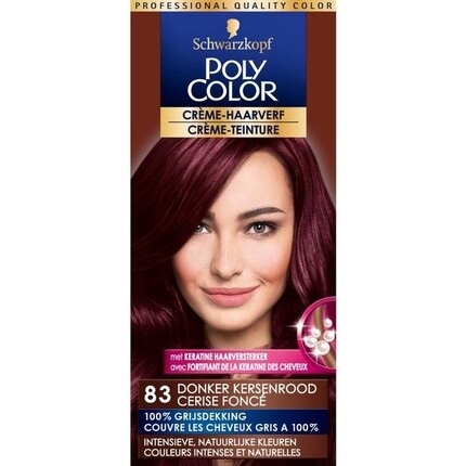 

Краска для волос Poly Color Creme 83 — Темно-вишневый красный Schwarzkopf