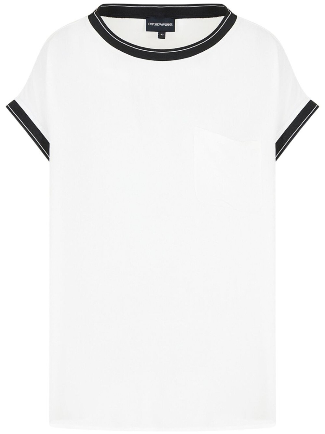 

Emporio Armani блузка с короткими рукавами, белый
