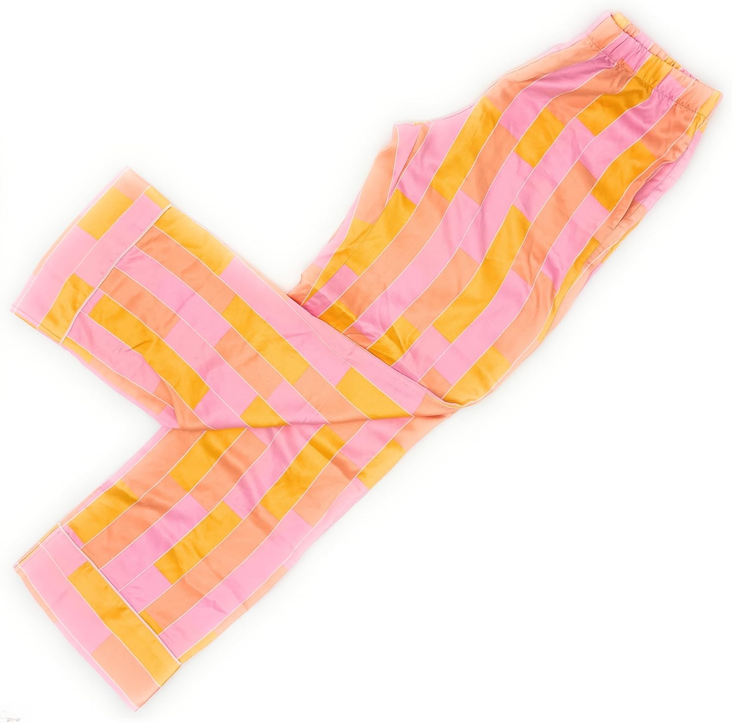 

Victoria's Secret пижамные брюки из сатина, Pink/Yellow/Orange