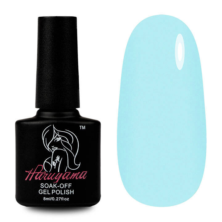 

Лак для ногтей Haruyama MV027 Mint Blue Hybrid, 8 мл