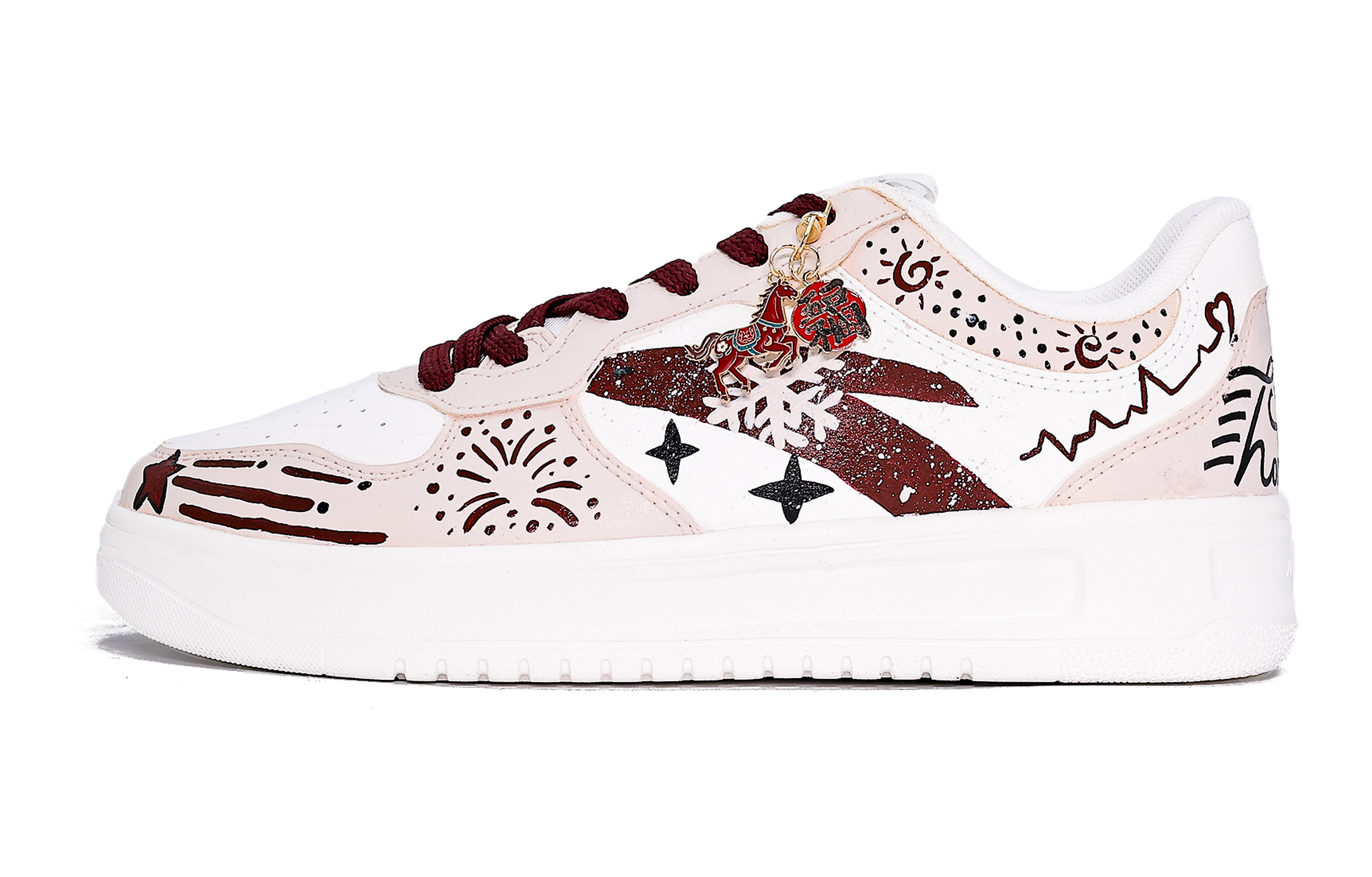 

ANTA Легкие устойчивые к истиранию нескользящие низкие кроссовки для скейтбординга Unisex Burgundy