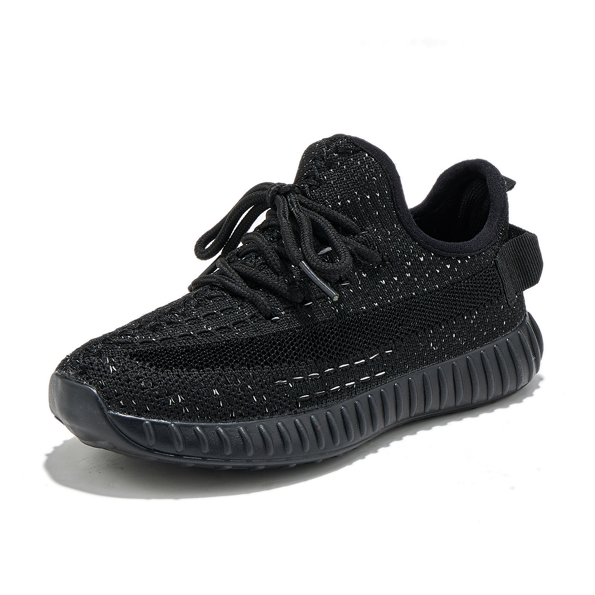 Детские кроссовки с низким верхом, устойчивые к ударам, износостойкие и дышащие. Babaya, черный — фото 4