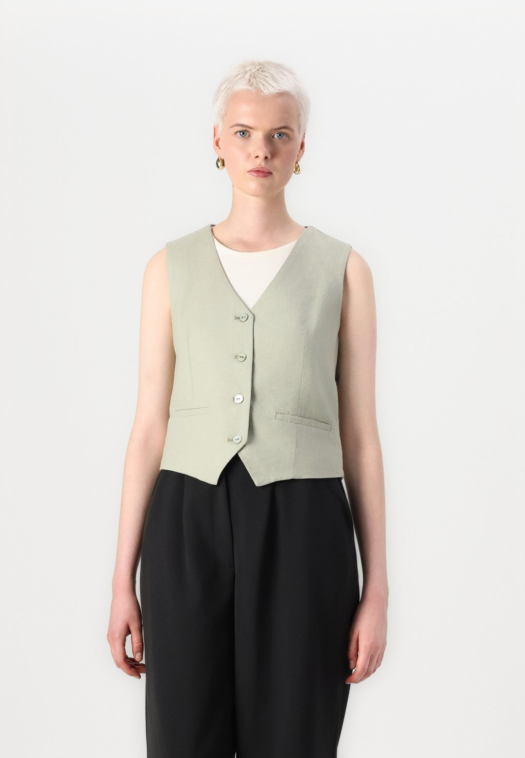 

Жилет ONLCARO VEST ONLY, светло-зеленый
