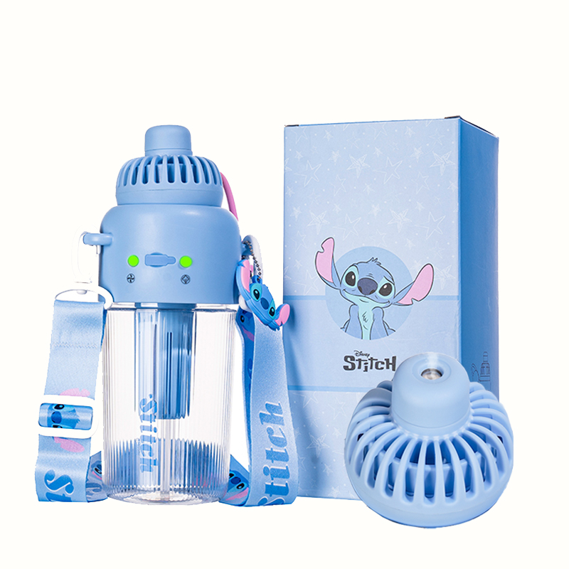 

Распыляющий вентилятор пластиковый стакан для воды 600мл Disney, Stitch Fan Mist Cup