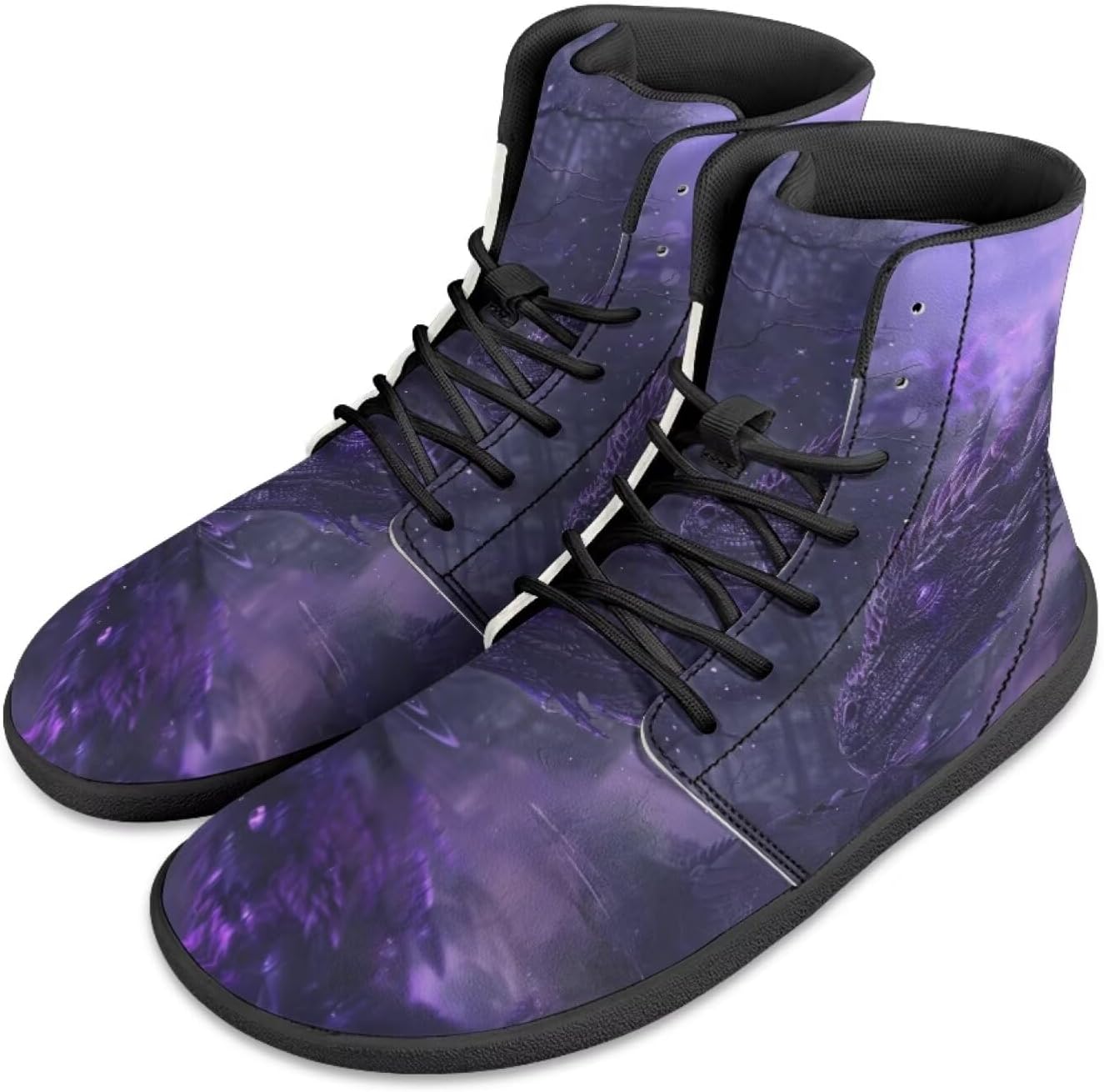 

Кроссовки на высокой подошве с принтом бабочки JoyLamoria Bling Bling, кожаные шнуровки, модные высокие кеды, босоножки, широкая колодка, стиль Y2K для девочек, Dragon Space