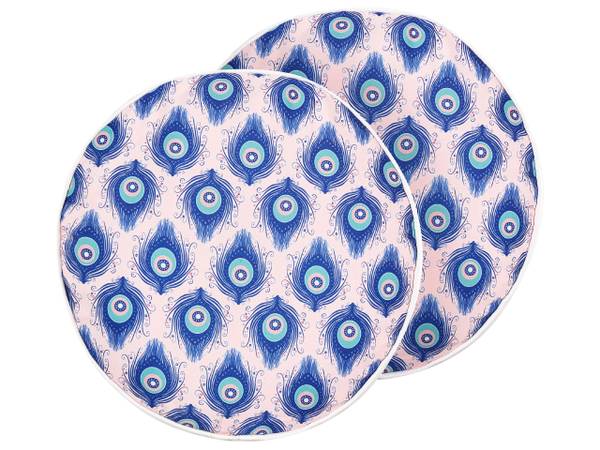 

Подушка Beliani 2 шт CERIANA, 40x40x40 см цвет blau/pink