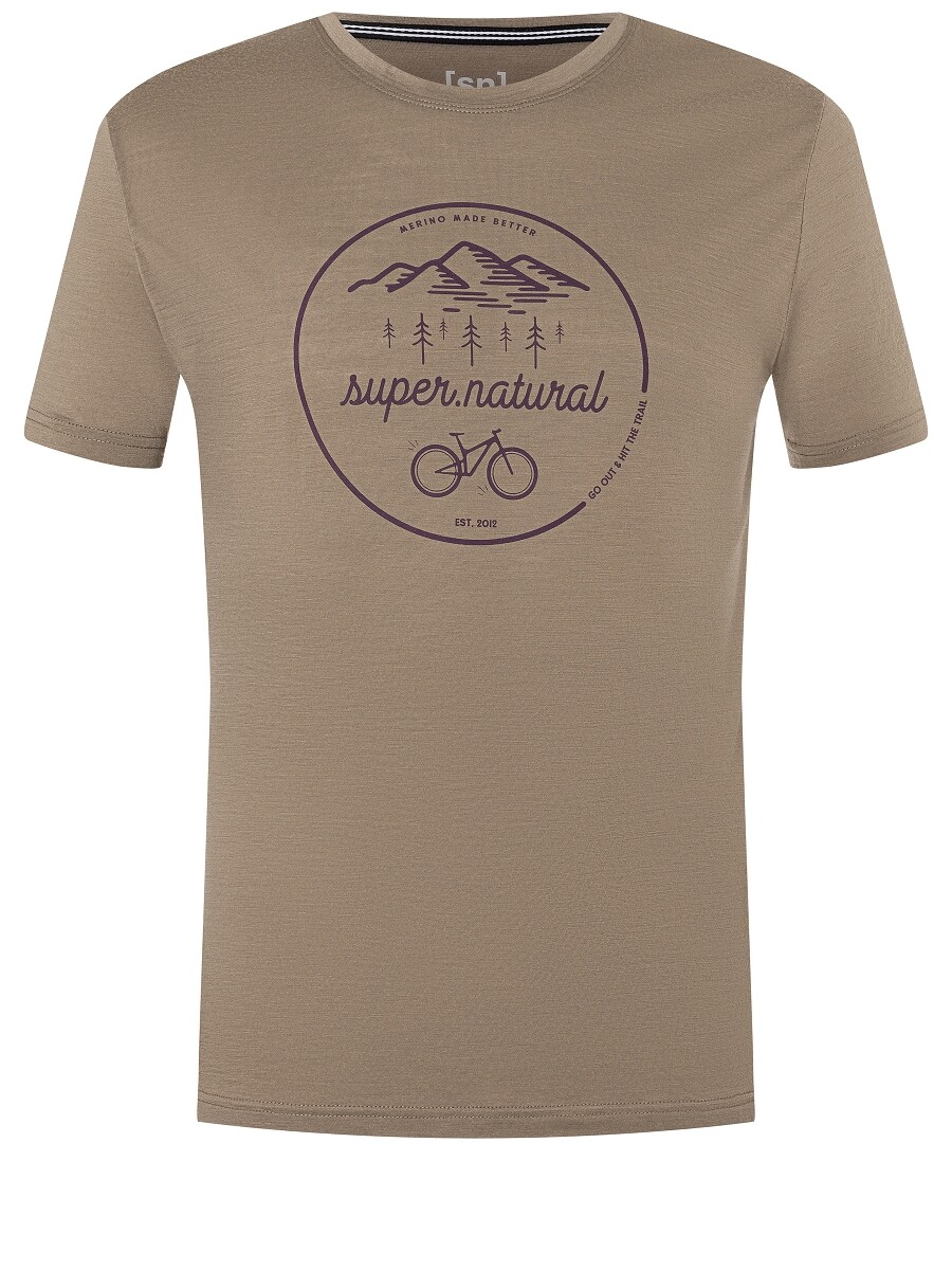 

Рубашка super.natural Merino T Shirt, бежевый