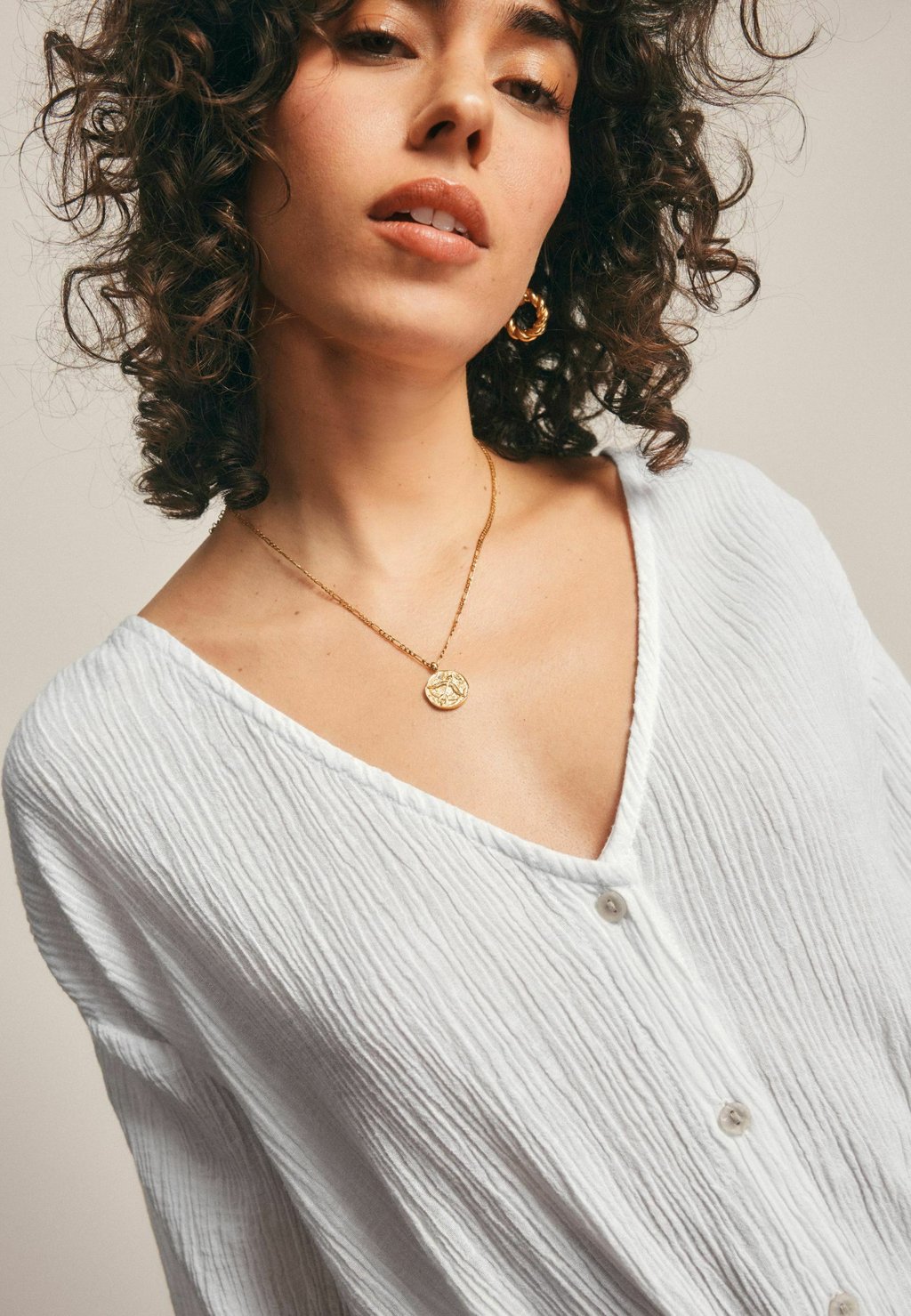 Платье макси REGULAR FIT - TEXTURED CRINKLE COVER Next, белый — фото 2