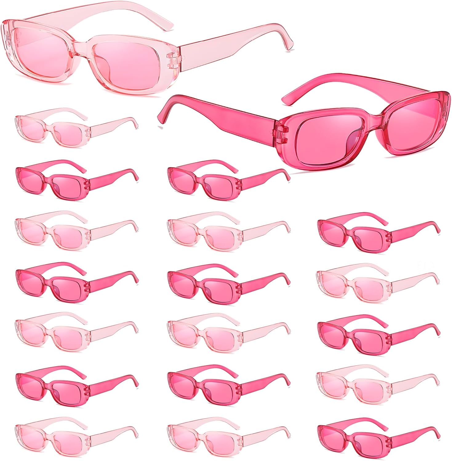 

Солнцезащитные очки прямоугольной формы оптом для женщин в стиле ретро, ​​маленькие, модные в стиле 90-х, солнцезащитные очки Y2K для девичника YUEYUEBDS, 10pink/10hotpink