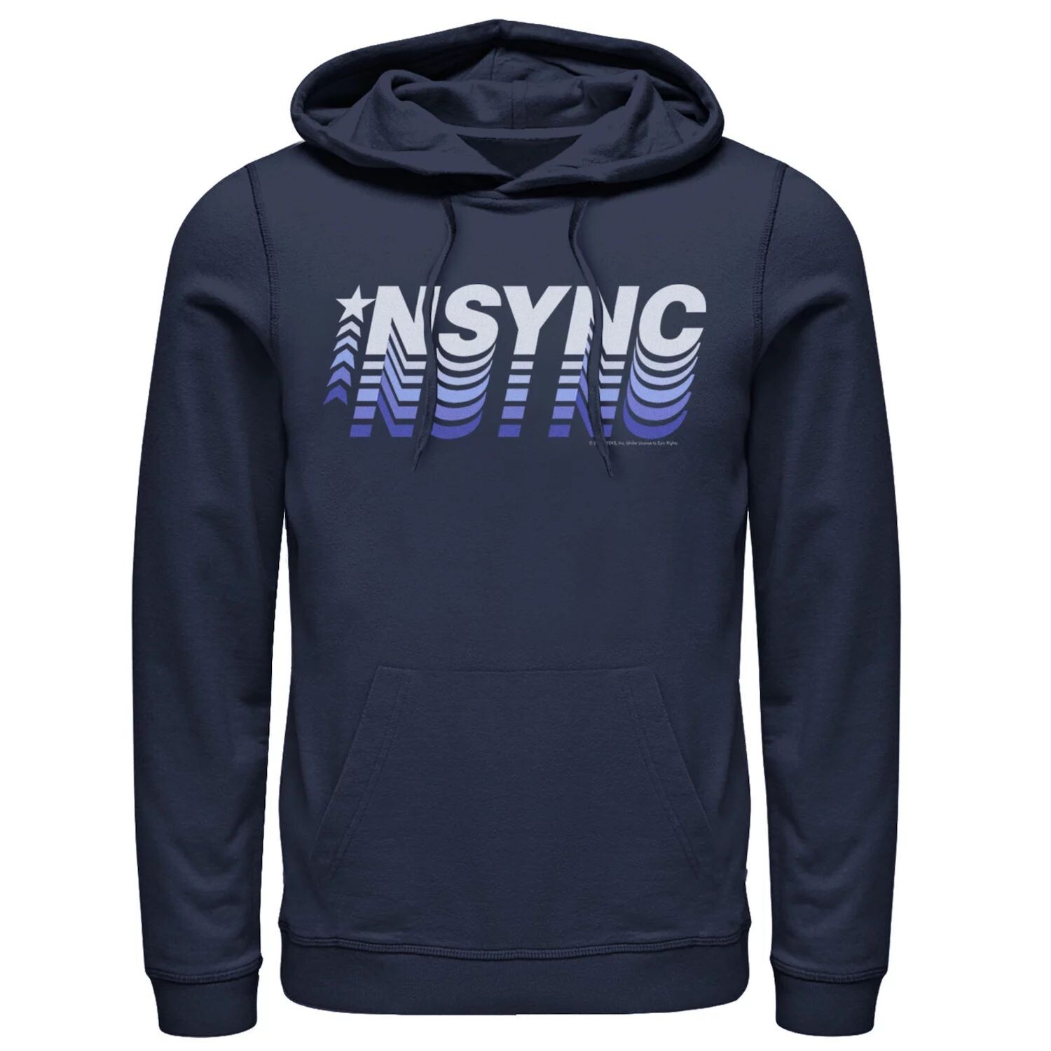 

Мужская толстовка с логотипом N'Sync в спортивном стиле Licensed Character