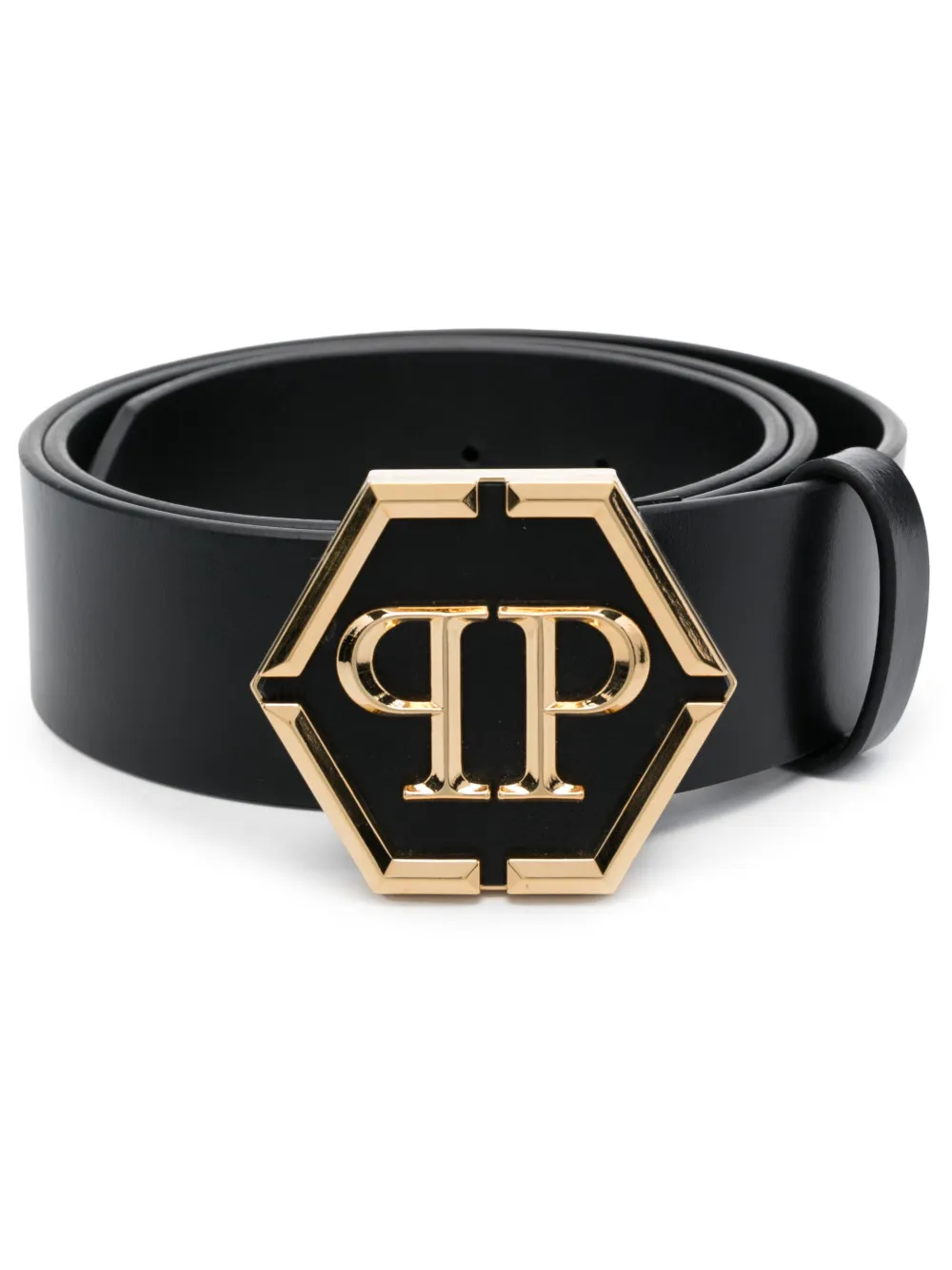 

Ремень Hexagon Philipp Plein, черный