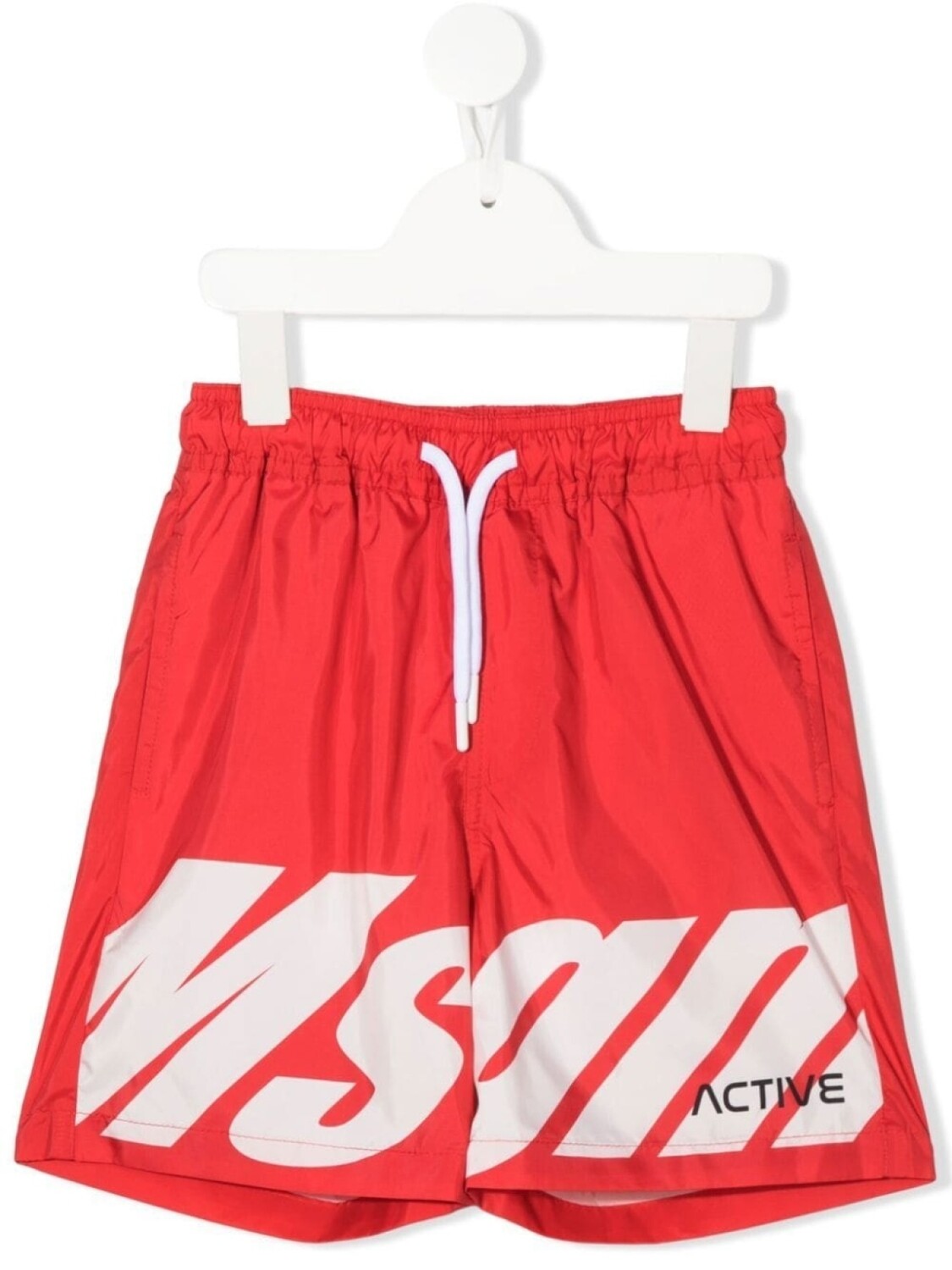 

MSGM Kids спортивные шорты с логотипом, красный