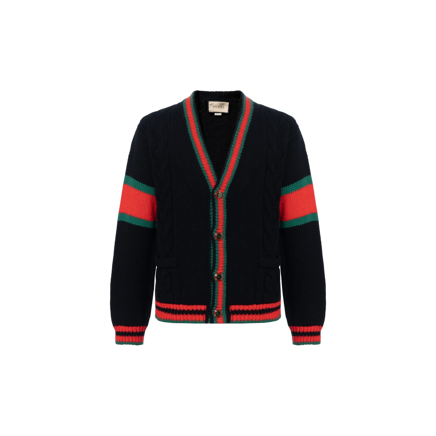 

Кардиган оверсайз крупной вязки GUCCI, черный