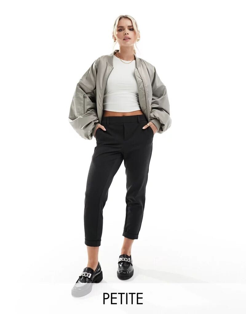 

Темно-серые пестрые брюки прямого кроя Vero Moda Petite