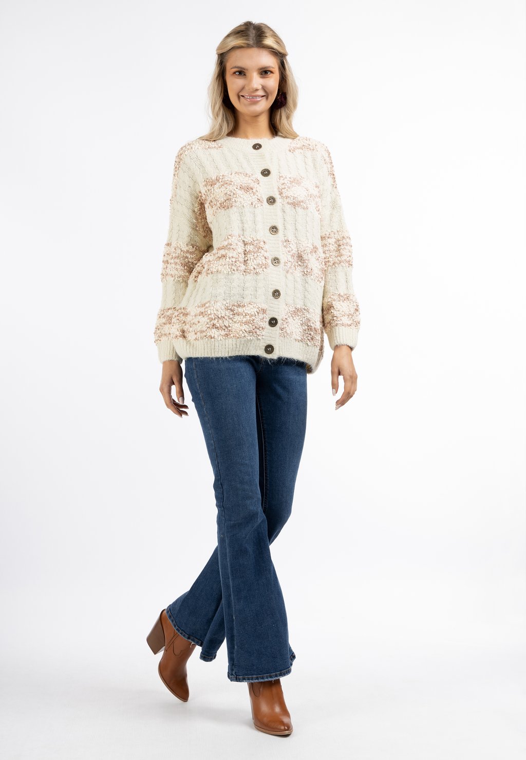 

Кардиган WITH BUTTONS usha, бежевый