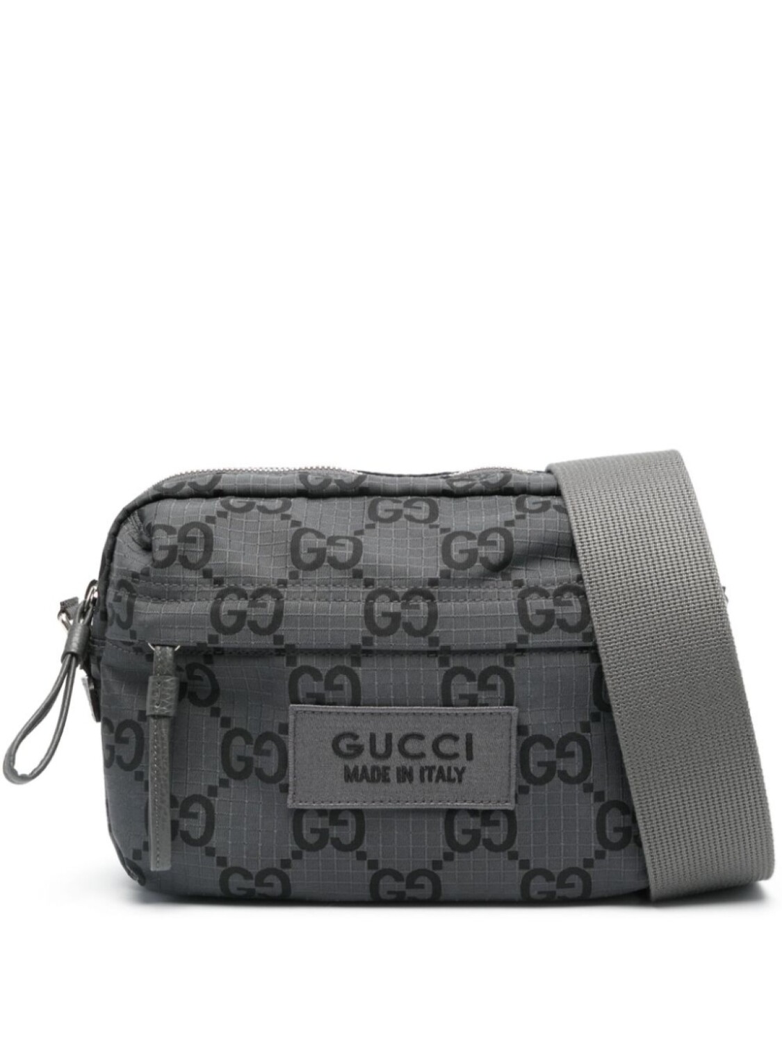 

Gucci сумка-мессенджер среднего размера с узором GG Supreme, серый