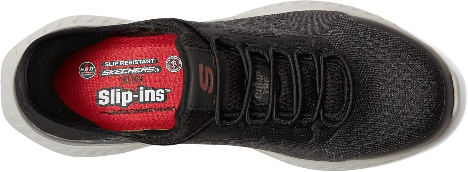 Мужские кроссовки Skechers Tilido ESD Comp Toe, черный — фото 2