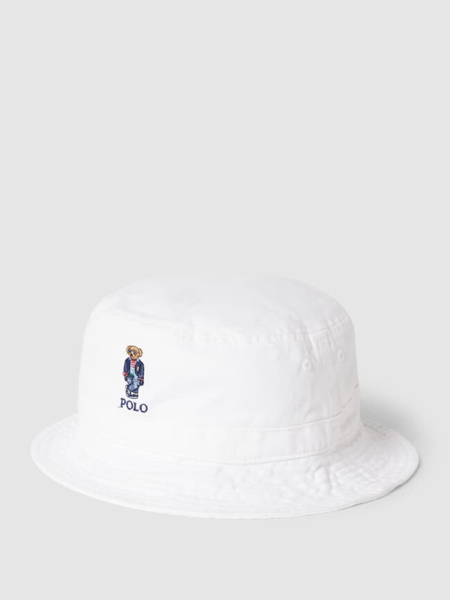 

Панама с пришивной этикеткой модель "МЕДВЕДЬ" Polo Ralph Lauren, белый