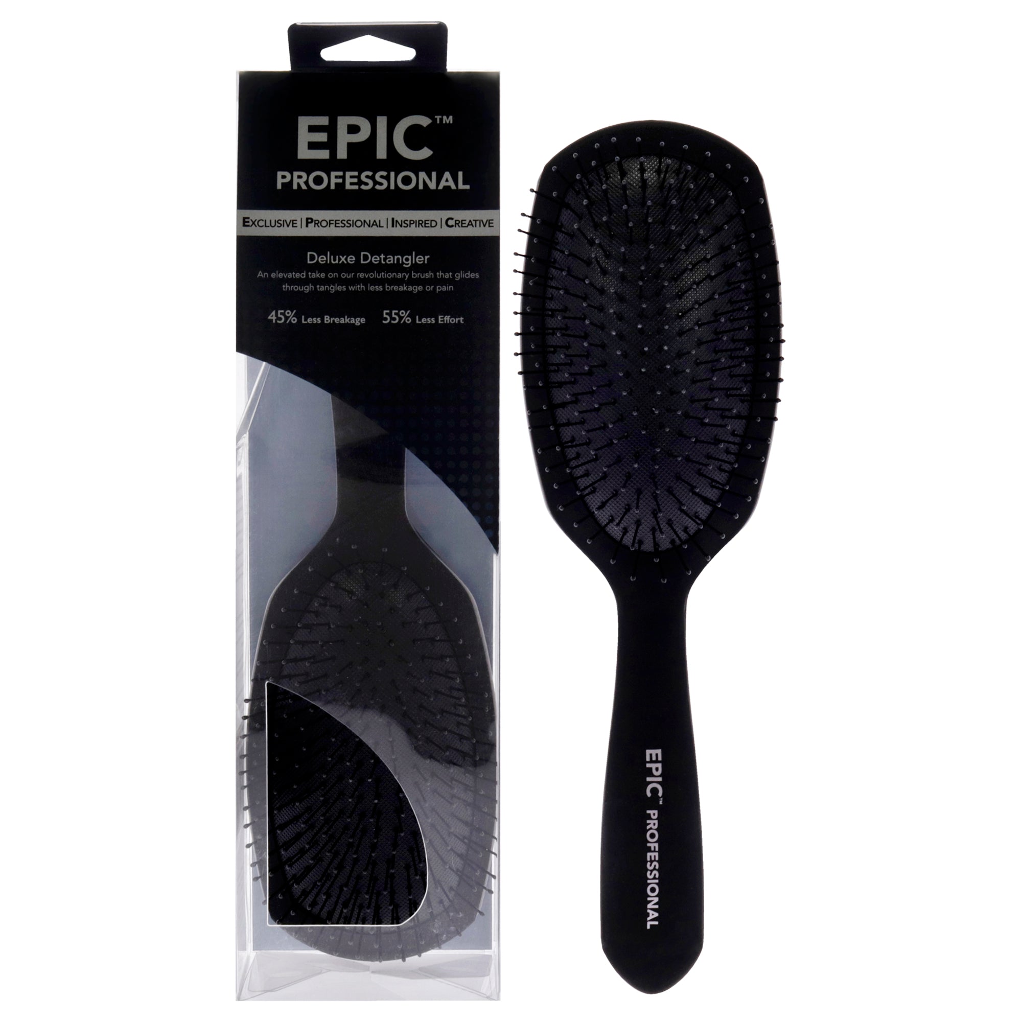 

Расческа для распутывания волос Pro Epic Deluxe Detangler Brush - черная, от Wet Brush, подходит как для мужчин, так и для женщин - 1 шт
