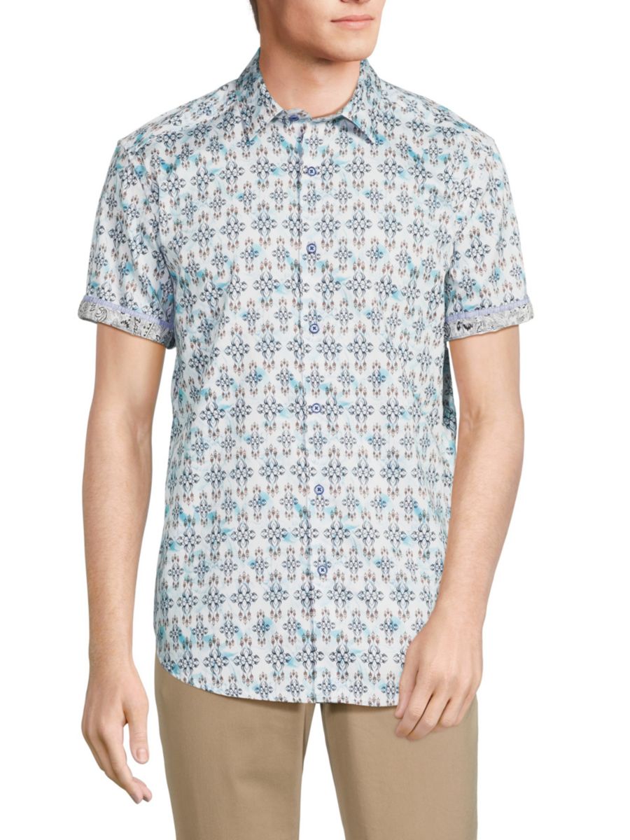 

Рубашка Carver Classic Fit с принтом Robert Graham, разноцветный