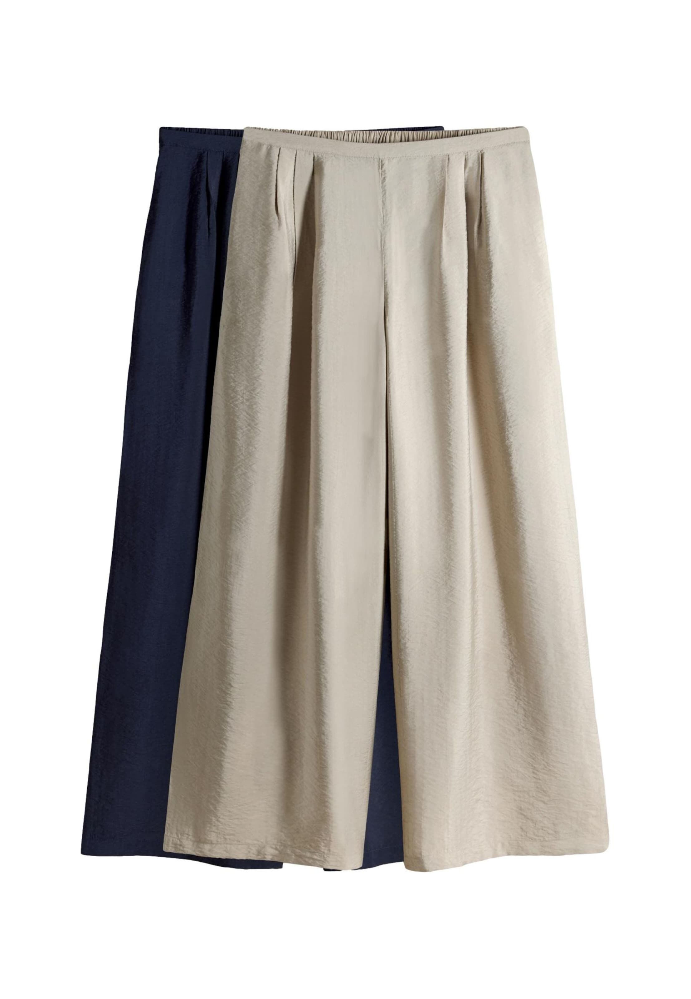 

The Set Широкие брюки в цвете крем, нави