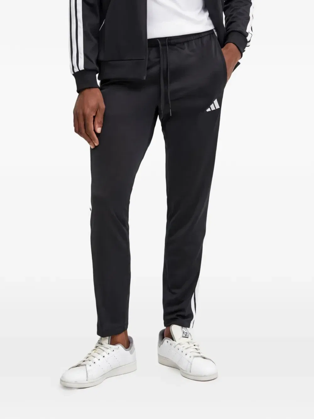 Спортивный костюм с деталью в виде логотипа Adidas, черный — фото 4
