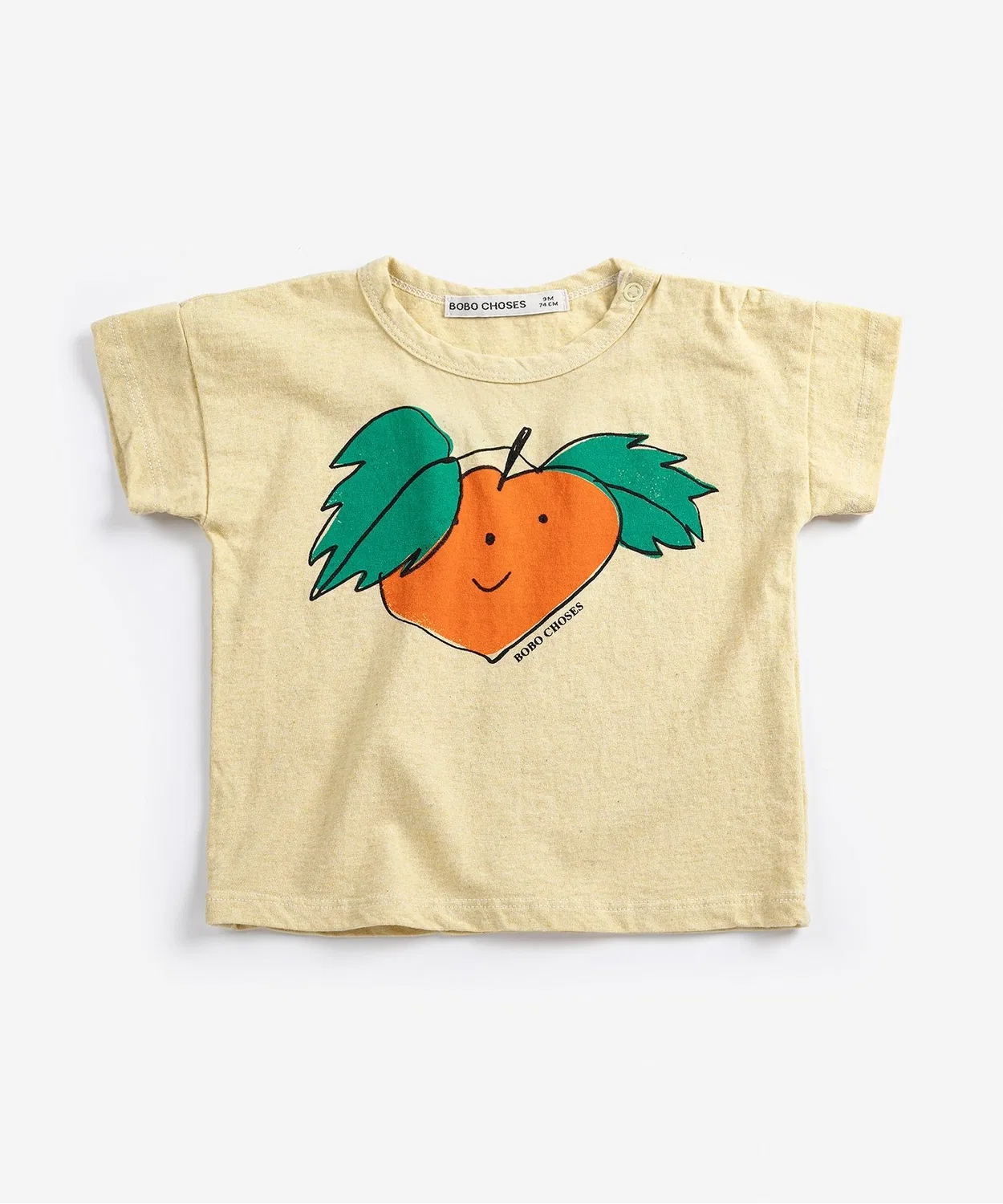 Футболка с коротким рукавом Curious Turnip бренда BOBO CHOSES, цвет жёлтый