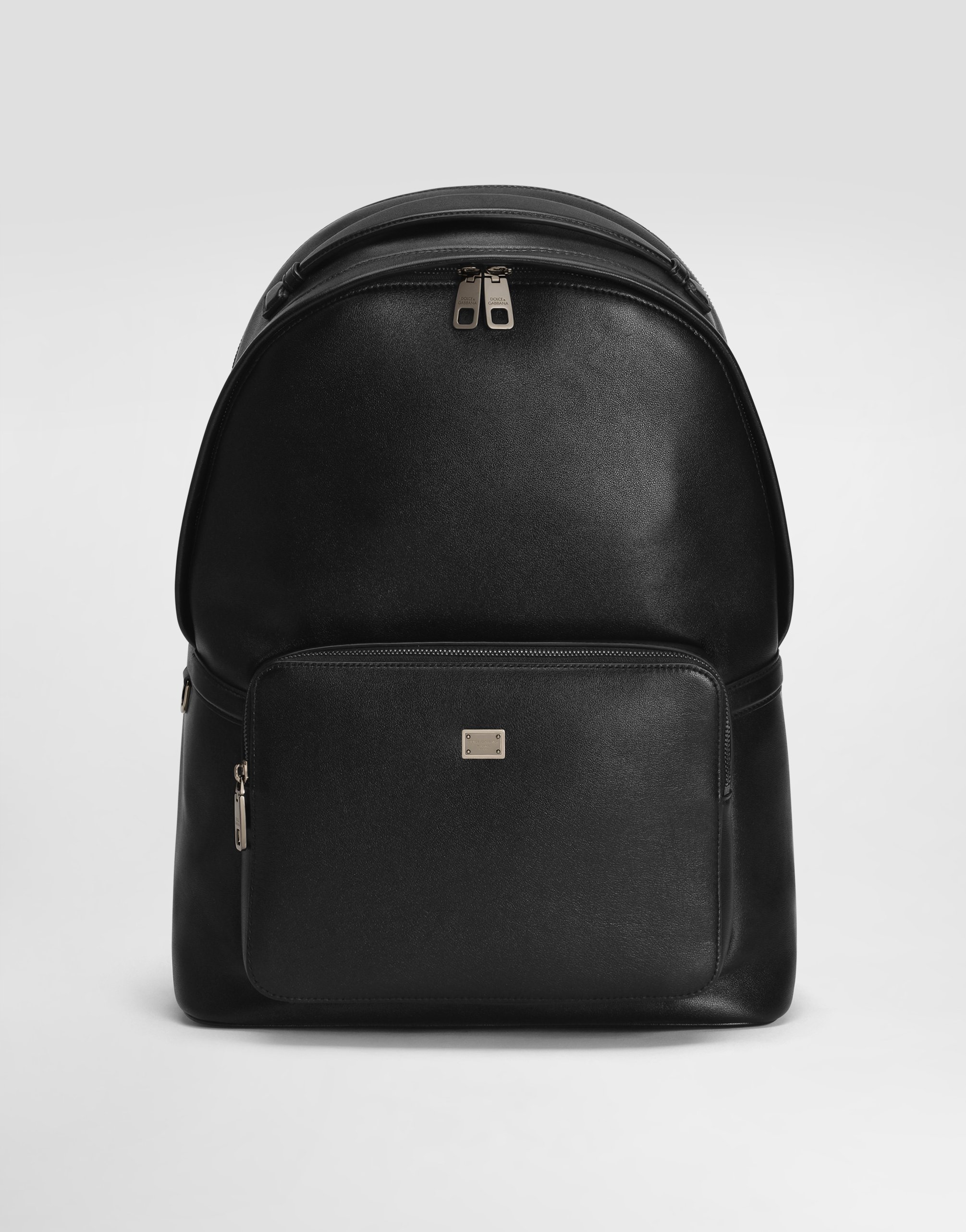 Рюкзак из телячьей кожи Dolce & Gabbana, черный