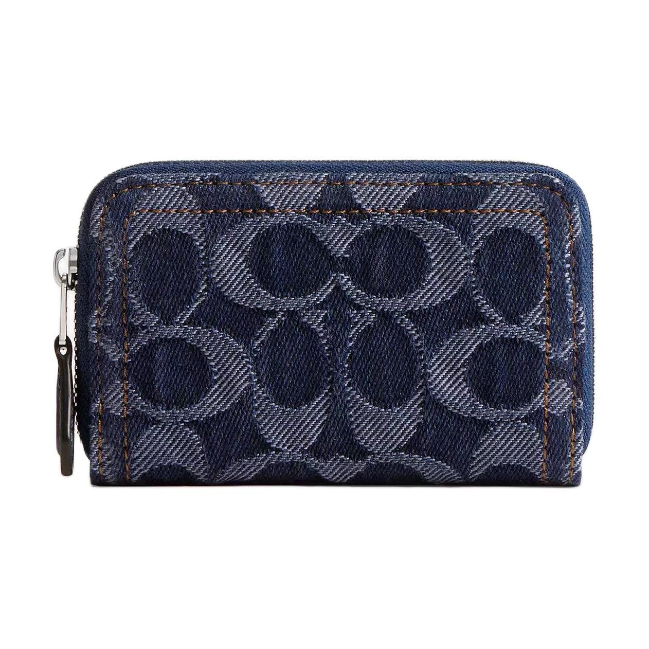 

COACH Классический джинсовый картхолдер, Blue