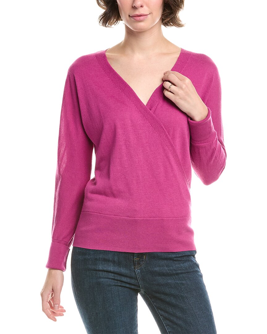 

Форте Кашемир Сюрпликс свитер из смеси шелка и кашемира Forte Cashmere, фиолетовый