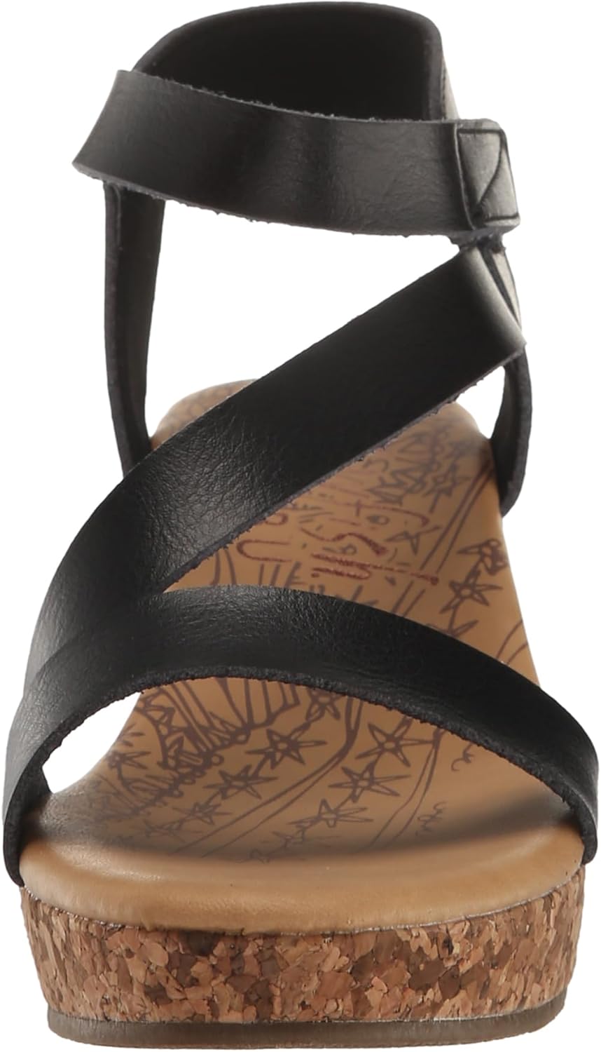 Сандалии на танкетке Blowfish Malibu Girls' Loverli, Licorice — фото 2