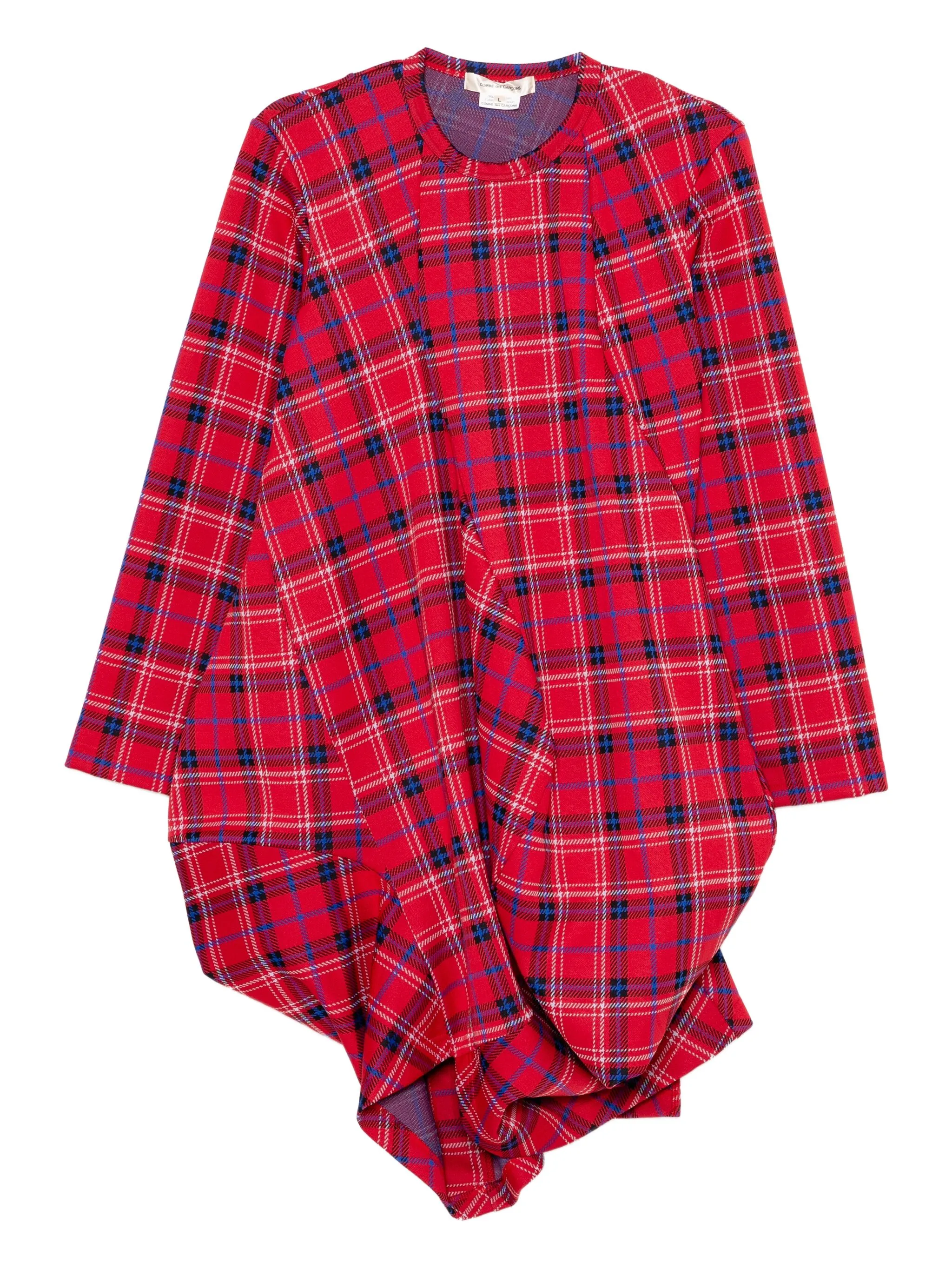 

Клетчатое платье Comme Des Garçons, красный
